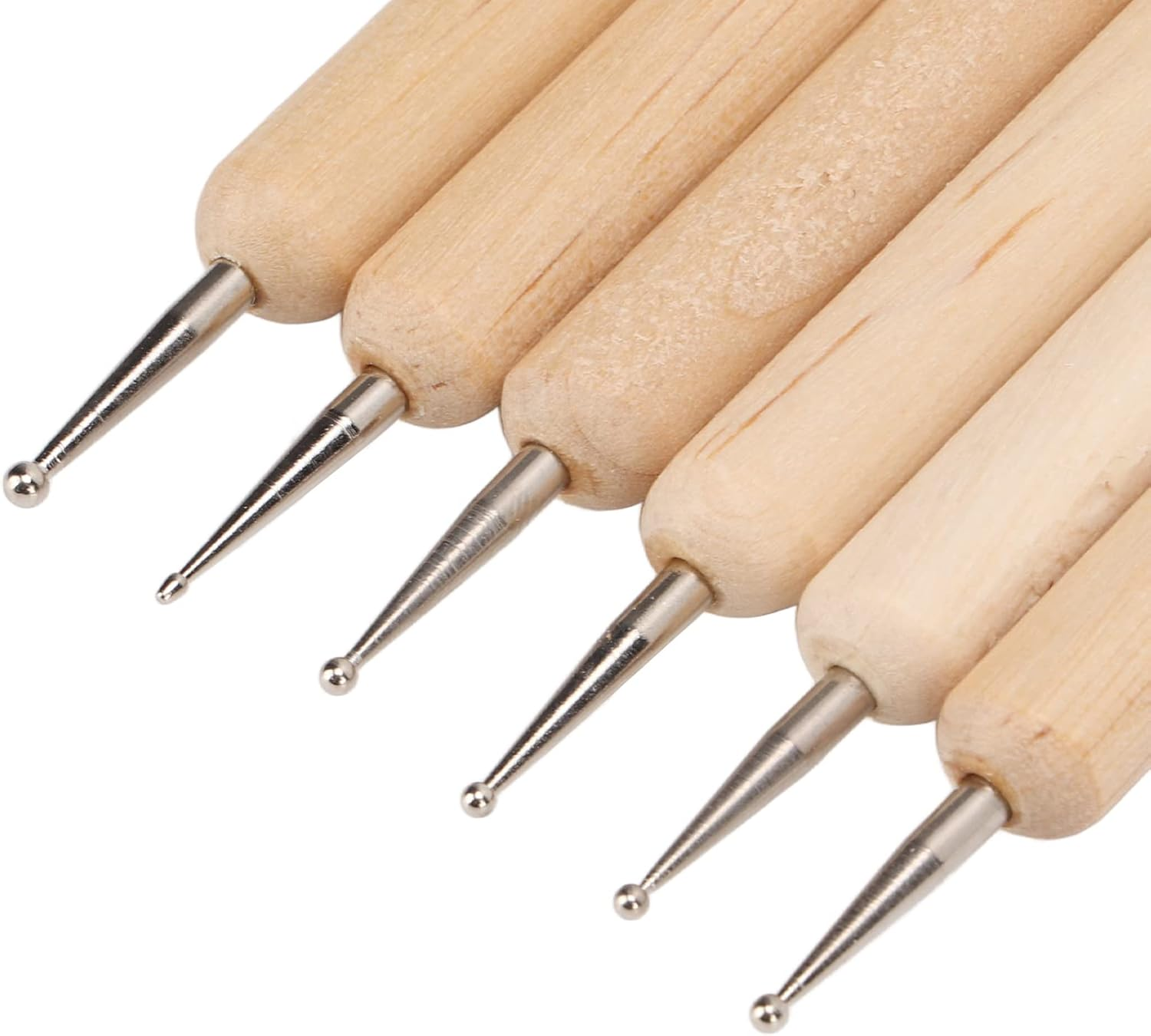 Embossing Stylus Set, 6 Pcs Double End Tracing Dotting Stylus for DIY Leather Craft Lovers Professionals Modeling Tools Sculpture Supplies image number 6