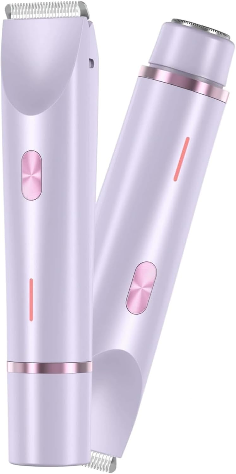 Electric Razors for Women, 2 in 1 Wet and Dry Body Electric Shaver, Silk Glide Epilator Painless Hair Removal at Home, Double Head Dual Purpose Hair Trimmer for Bikini Trimmer Legs Underarm, Ipx7 Waterproof Electric Shaver (Purple)