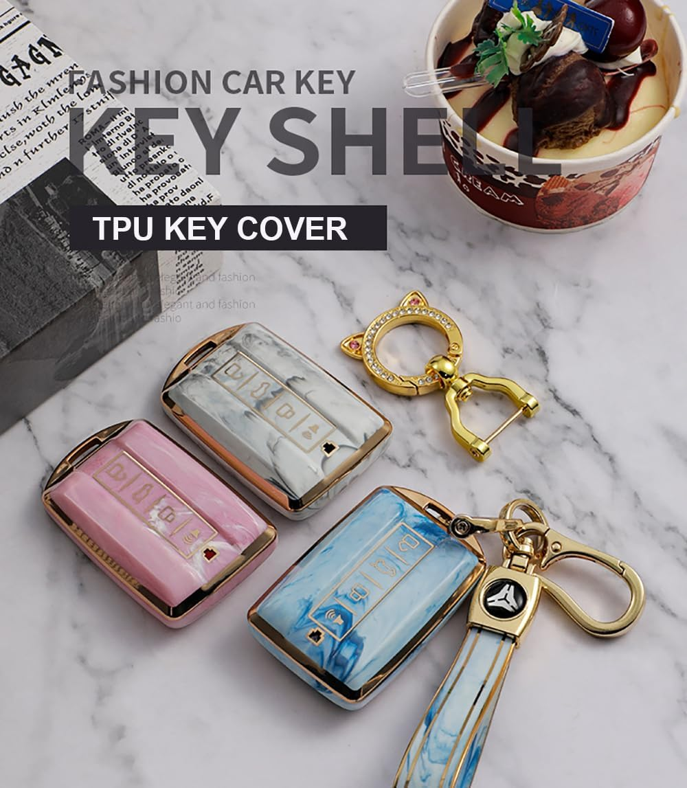 Ontto Car Key Fob Cover Fit for Great Wall GWM WEY TANK 300 500 Tank300 Tank500 Remote Key Case Keyring Remote Keychain Key Holder Key Shell Bag Accessories image number 4