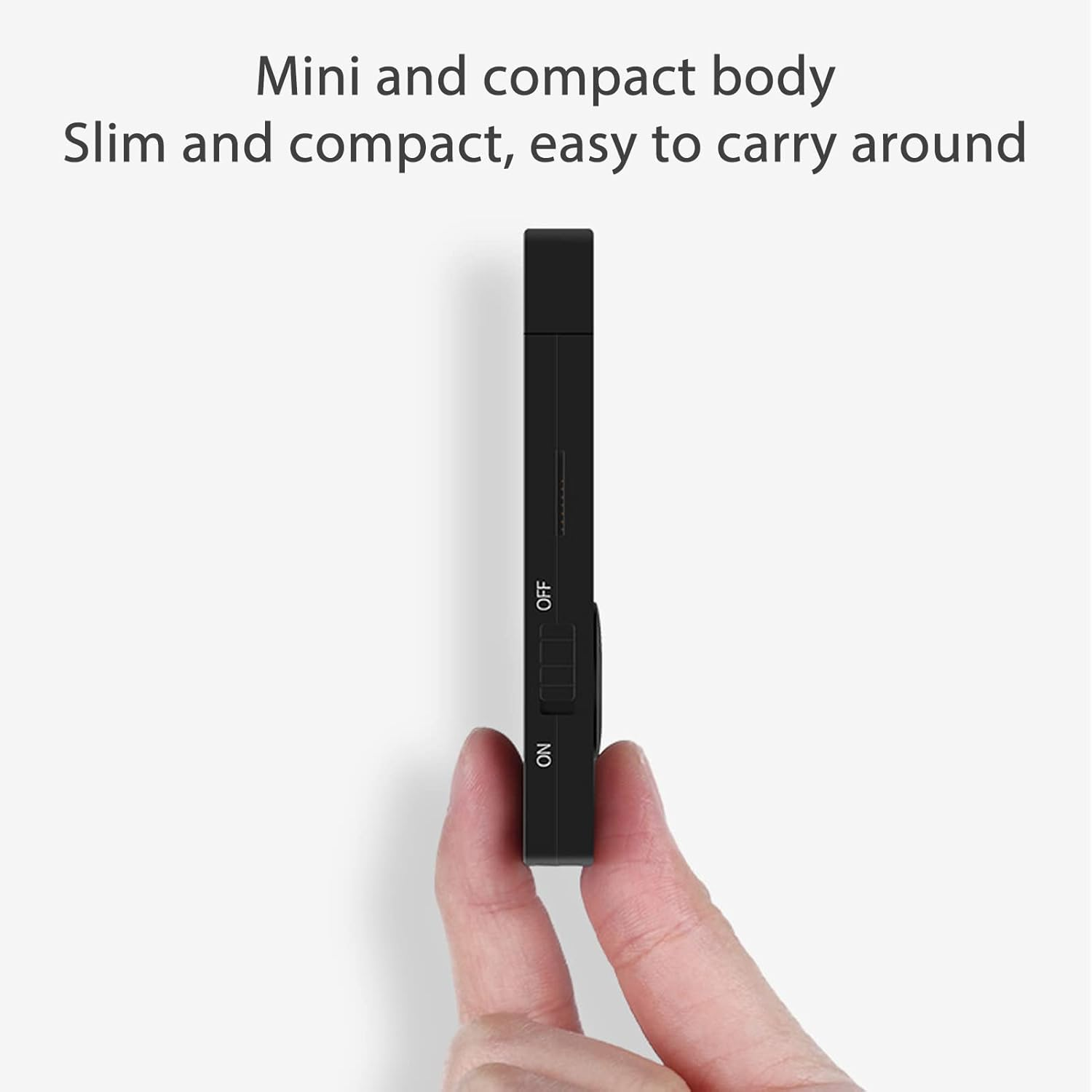 USB MP3 Player, 8GB MP3 Player Portable Music Player with Headphone and Lanyard, Hifi Lossless Sound Kids MP3 Music Player for Running (Black) image number 6