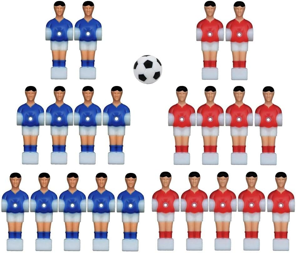 Oshhni 22 Piece Resin Foosball Men Table Top Miniature Guys Man Football Players Model Indoor Sport Parts Accessory image number 3