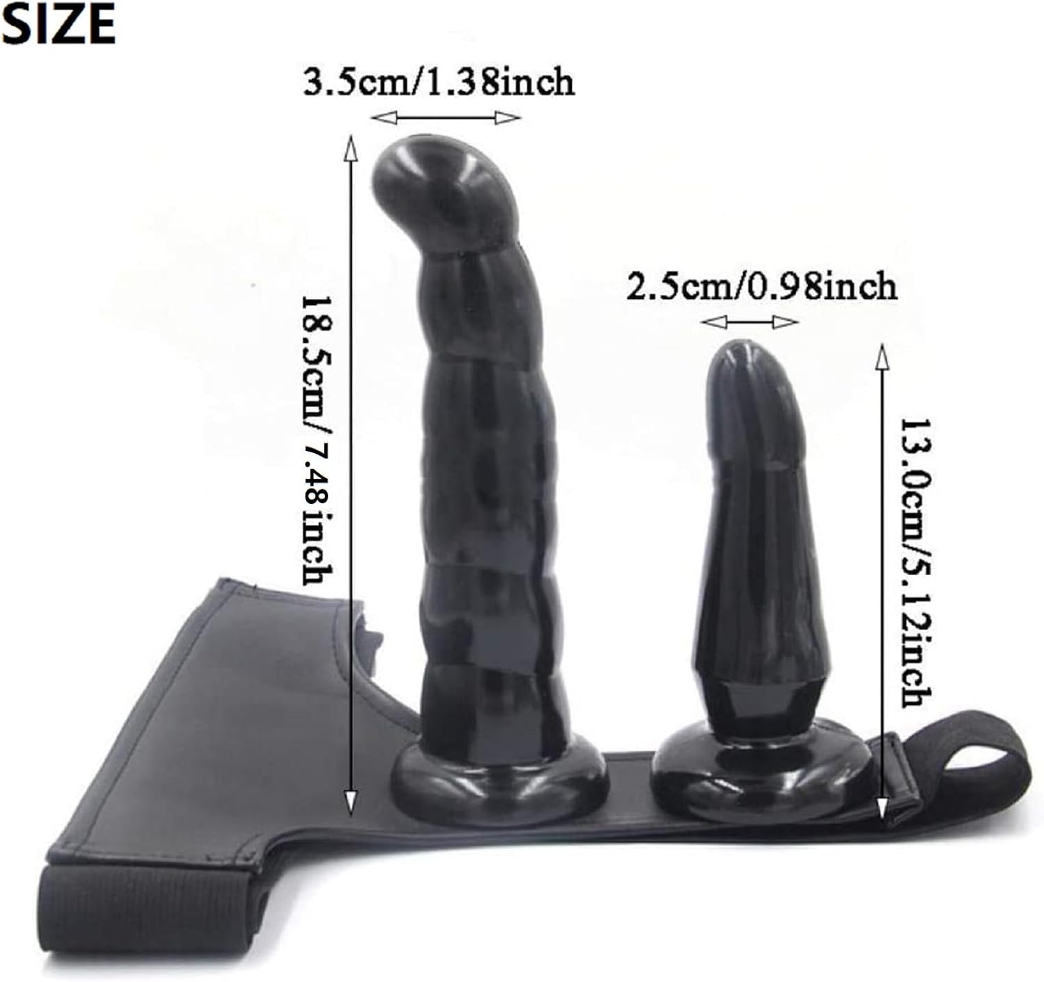 Wearable Double Dildo Strap on Harness Lesbian Gay Couple Pegging Dong Penetation Realistic Sex Toy (Purple) image number 6