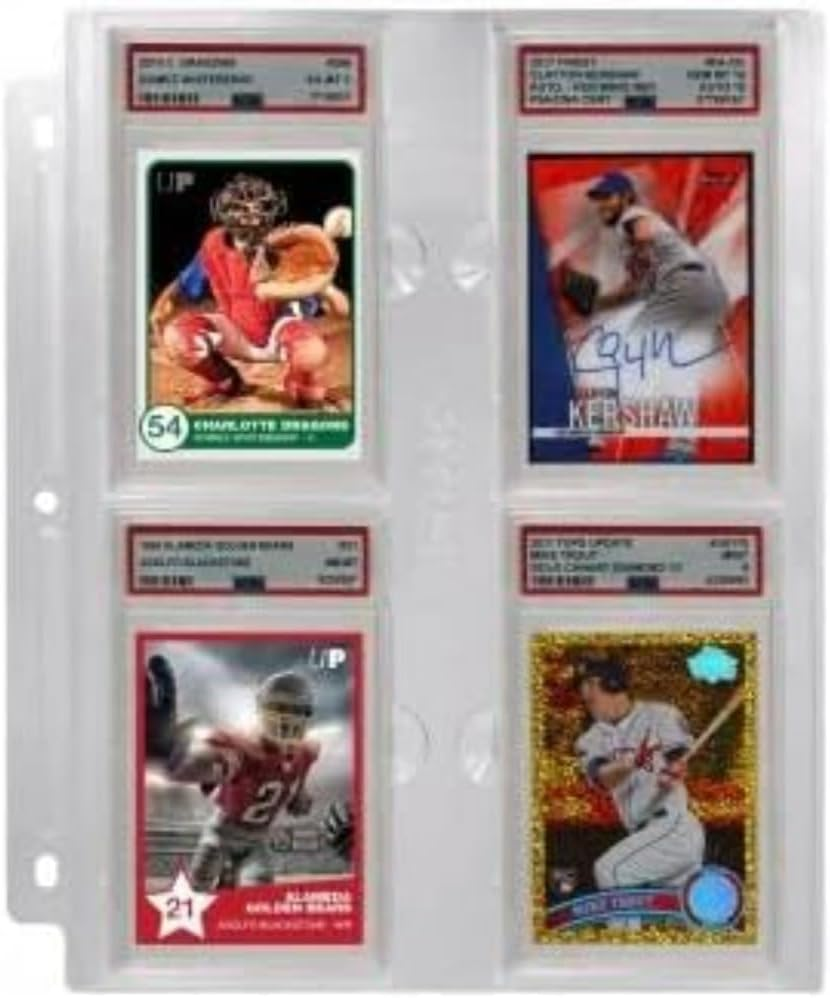 Ultra Pro 4-Pocket Pages for PSA Slabs
