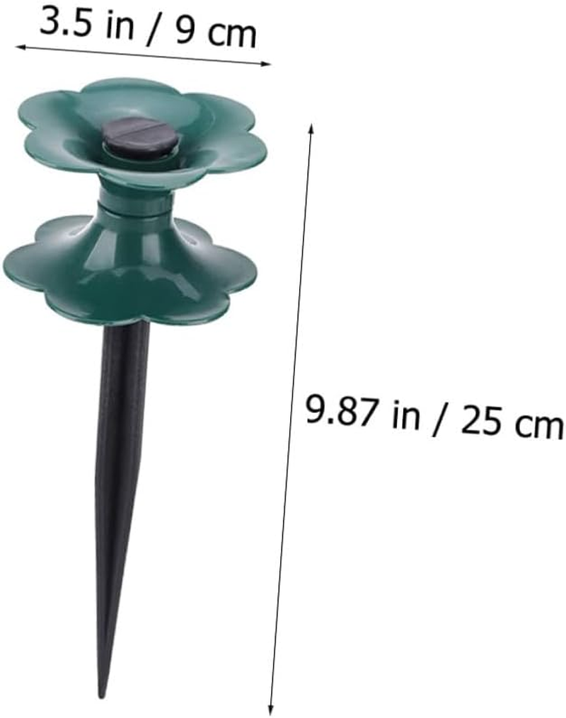 Hose Guide Wheels and Plastic Spikes for Garden Hose Support 4Pcs Set Lawn and Patio Holder Organizer for Outdoor Irrigation and Management image number 6