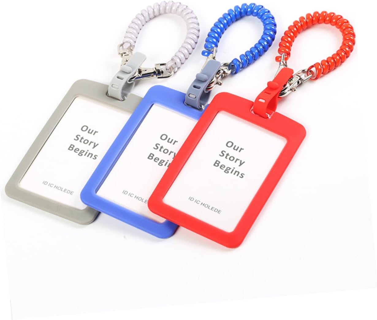 Holibanna 2Pcs Silicone Luggage Tags Id Holder Spring Rope Cutebadge Holder for Suitcases Luggage Tags image number 4