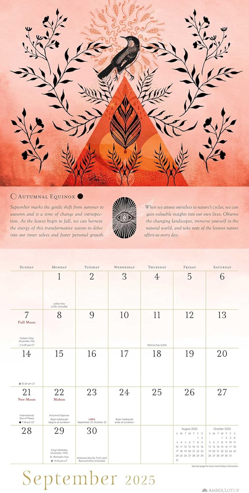 Year of the Witch 2025 Wall Calendar: Seasonal Intuitive Magick image number 1