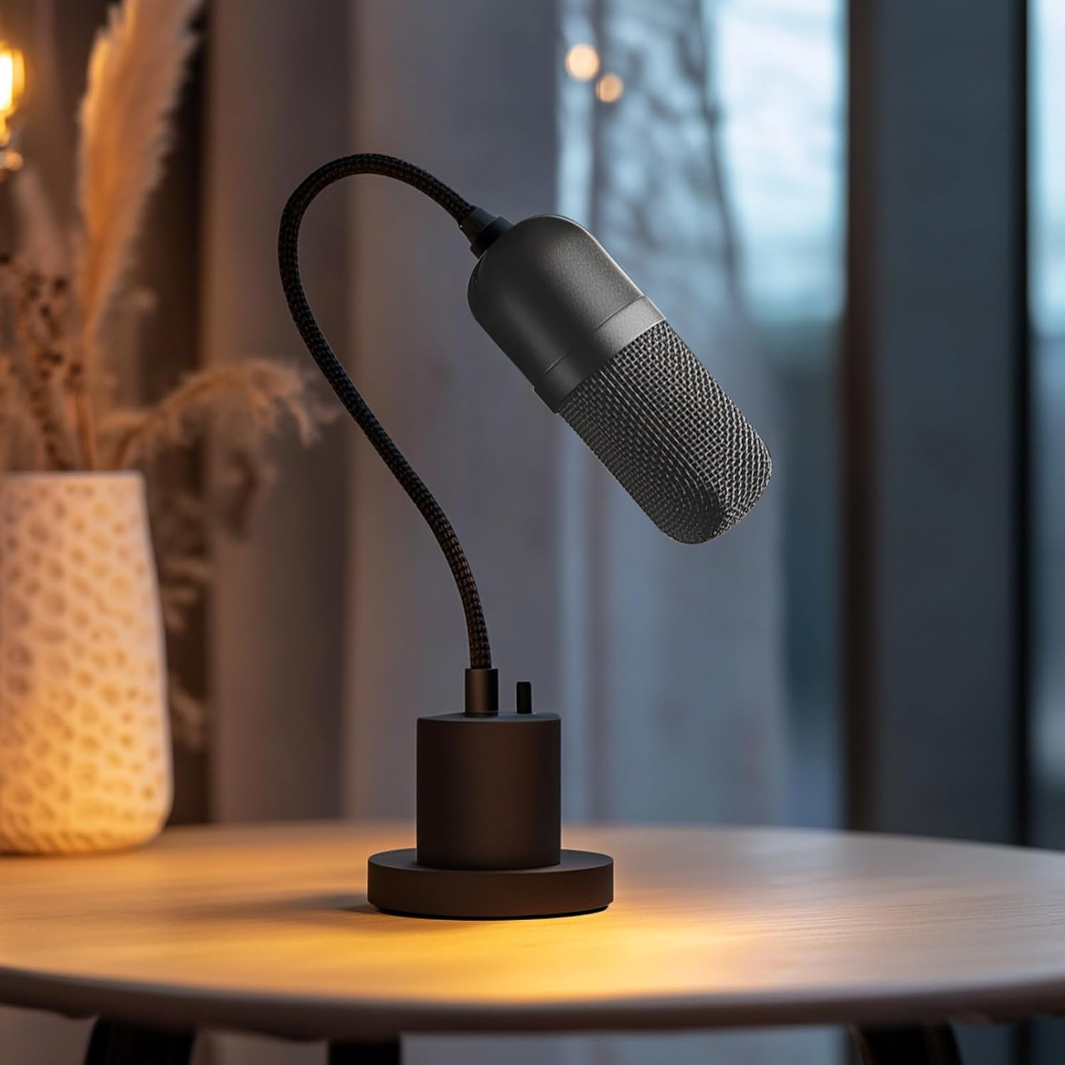 Awclub 8-Inch Flexible Gooseneck Tubing, 3/8"-16 Male to Male Thread Universal Arm Gooseneck Extension Holder for Microphone, Tripod Phone, Camera, LED Video Lights 2 Pack image number 1