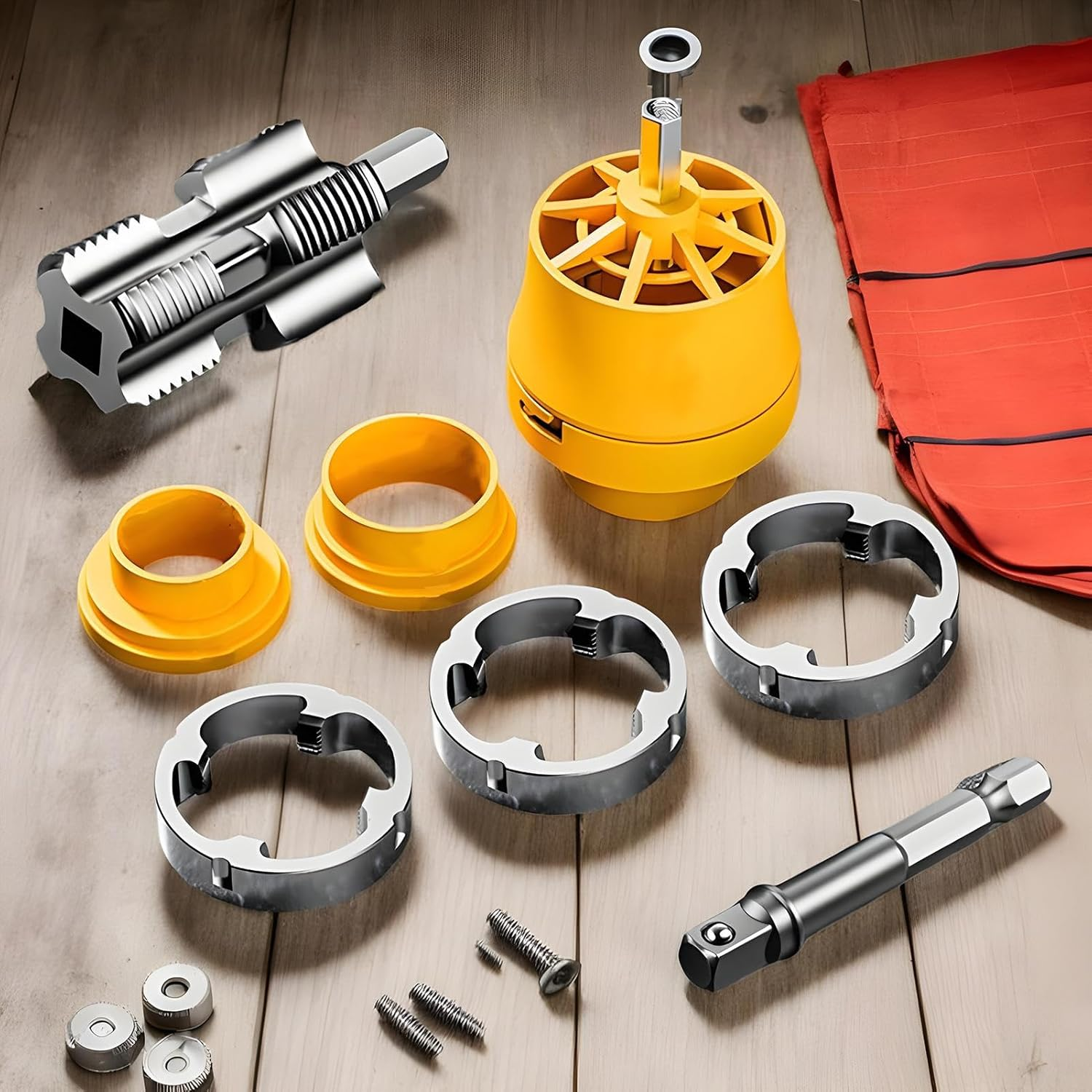 Pipe Threader Kit | Plumbing Maintenance Set | Industrial Automotive Use Pipe Threading Tool Set with Ergonomic Handle for Plumbing Repair image number 4