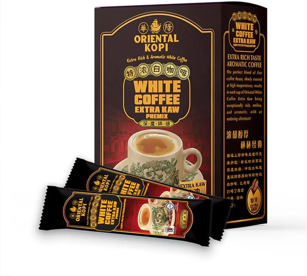 Oritental Kopi White Coffee Extra Kaw Rich Aromatic Malaysian Instant Coffee Smooth Creamy Bold Flavour 40G X 10 Sachets image number 1