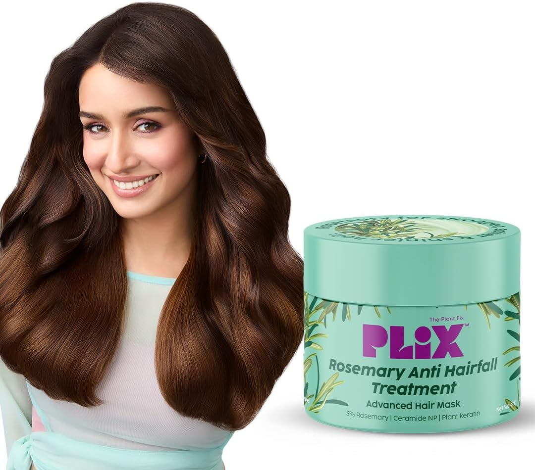 PLIX - the PLANT FIX Rosemary Anti-Hair Fall Treatment Advanced Hair Mask with 3% Rosemary Extract, Ceramides & Plant Keratin | Hair Mask for Hair Fall Control | for Women & Men| 200G image number 6