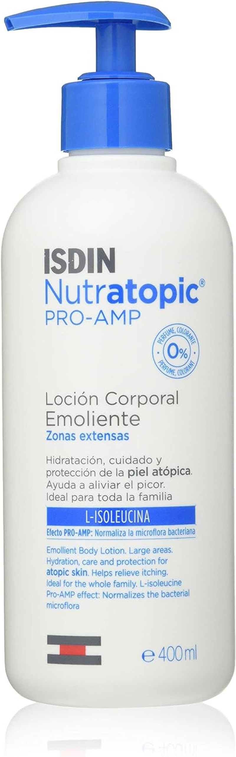 ISDIN Nutratopic Pro-Amp Moisturising Lotion for Atopic Skin (400 Ml) Moisturises and Soothes Atopic Skin image number 1