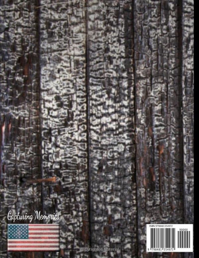 Dad'S Grill Stuff: Perfect Present for a Barbecue Enthusiasts - Named DAD, the Grilling and Smoking Legend: Blank Recipe Journal for His Smoking Secrets (Burnt Wood, Flexible Cover) 8.5" X 11"