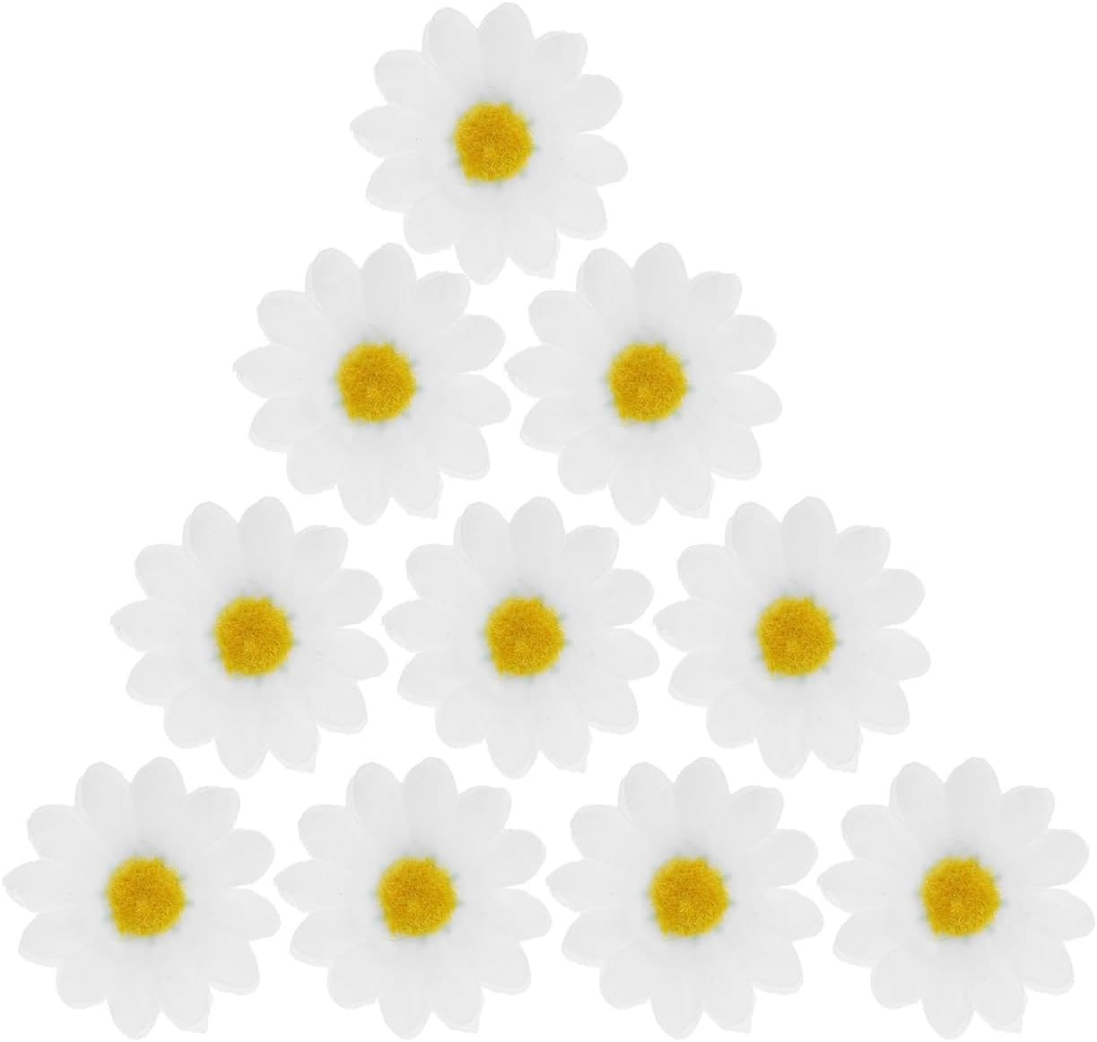 HANABASS Pack of 10 Daisy Flower Hair Clips, Cute Daisy Hair Pins, White Hair Accessories for Women and Girls image number 6