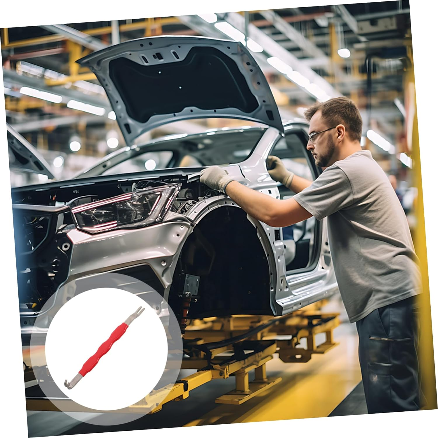 DONFAMDS Automotive Electrical Connector Pin Removal Tool Wiring Harness Terminal Separator Tool for Car Vehicle Electronics Mechanics image number 2