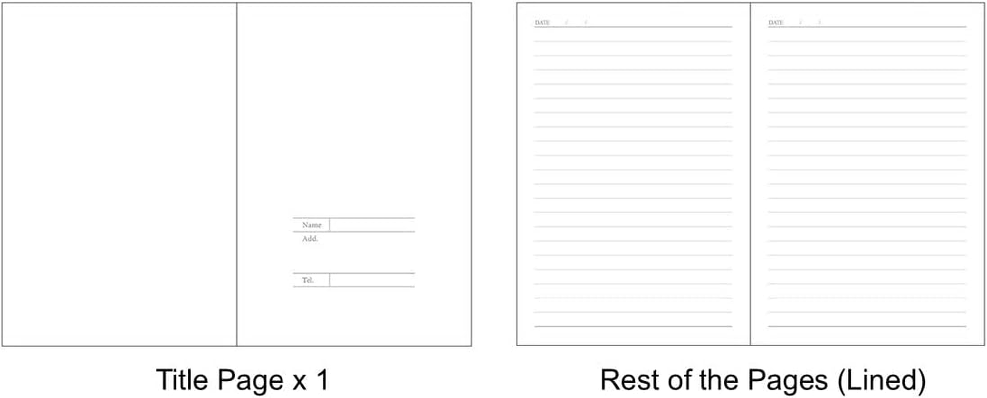 Deezac A5 Softcover Notebook, 260 Pages, Line Ruled Pages (Light Lilac) image number 1