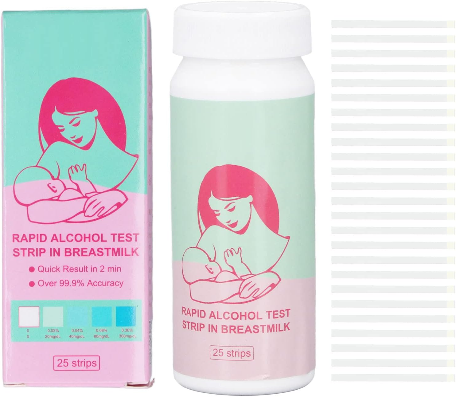 Milk Detection Strips, Simple, Clear, Fast and Accurate Breast Milk Test Strips for Home image number 3