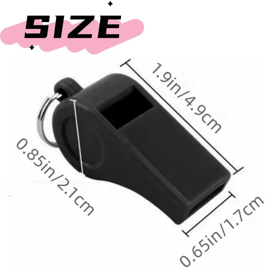 Fabselection 16 Pcs Sports Whistles with Lanyard, Loud Crisp Sound Whistles Bulk Perfect for Coaches for Football Sports Lifeguards Survival Emergency Training image number 4