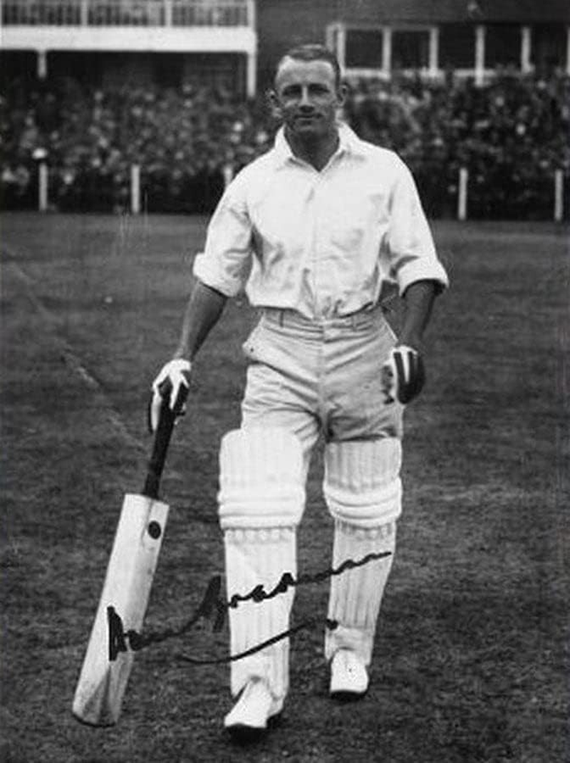Don Bradman Cricket Signed Autographed Photo Poster Memorabilia A4 210X297Mm