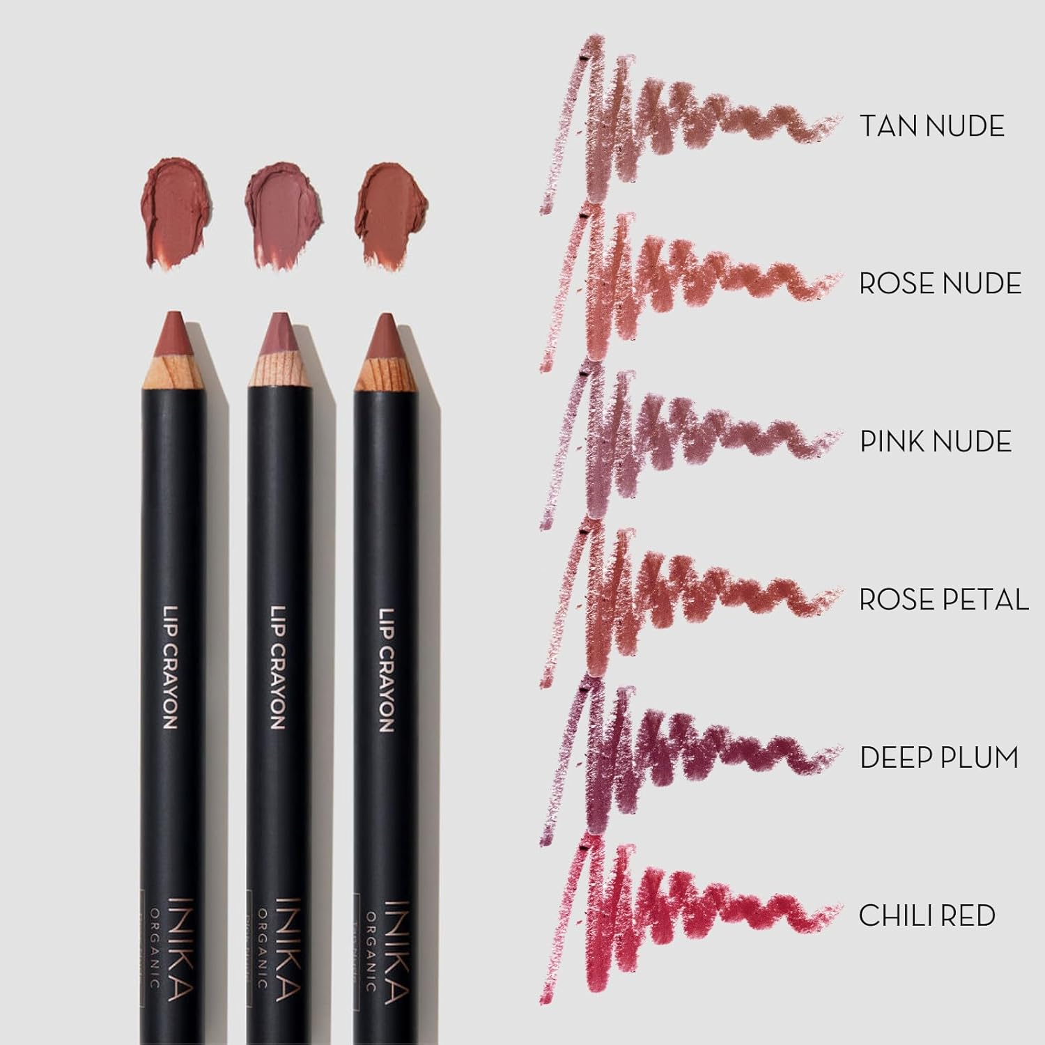 INIKA Organic Long Lasting Lipstick Crayon | Vegan Lipstick + Organic Lip Liner, Hypoallergenic, Cruelty-Free, Satin Finish, Enriched with Vitamin E and Coconut Oil, 3 G (Pink Nude) - Pink Nude image number 4