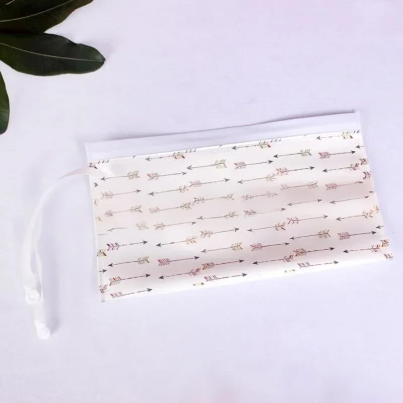 Portable Pouch Bags Set, 2 Pack Wet Wipe Holder Container, Reusable and Refillable Personal Travel Wet Wipes Dispenser Cases (Multiple Colors, 24 * 13.5CM) image number 1