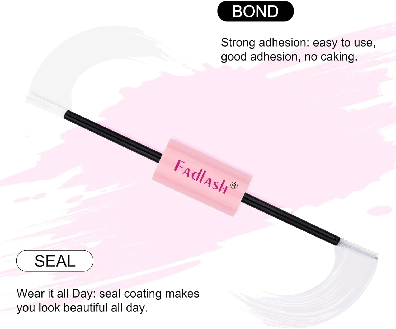 Lash Bond and Seal 10Ml Individual Lashes Glue and Seal Super Strong Hold DIY Lash Extension Kit Hold 48-72 Hours Waterproof Cluster Lash Glue Eyelash Extension Kit image number 4