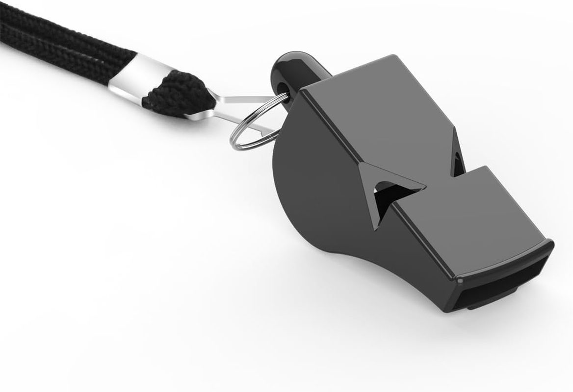 WONAPAD Whistle,Professional Sports Whistle with Lanyard, Very Loud Pea-Less Whistle, Perfert for Coaches, Referees, Lifeguards and Polices (6PCS)