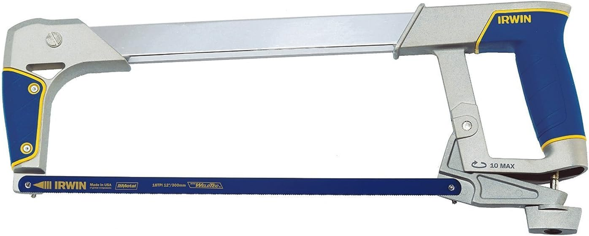 Irwin 10504407 I-125 New Professional Metal Hacksaw and Blade with Soft Grip, 300Mm