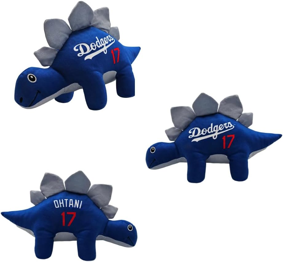 MLB Official Los Angeles Dodgers Shouhei Otani Dog Dinosaur Toy Baseball Los Angeles Dodgers Pets image number 3