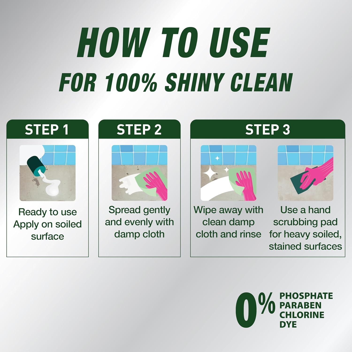 Jif Professional Lemon Cream Cleaner 1.5L &ndash; Multi-Purpose Surface Cleanser with Natural Micro Crystals &ndash; Plant-Based, Kitchen & Bathroom Use, Streak-Free Finish image number 5