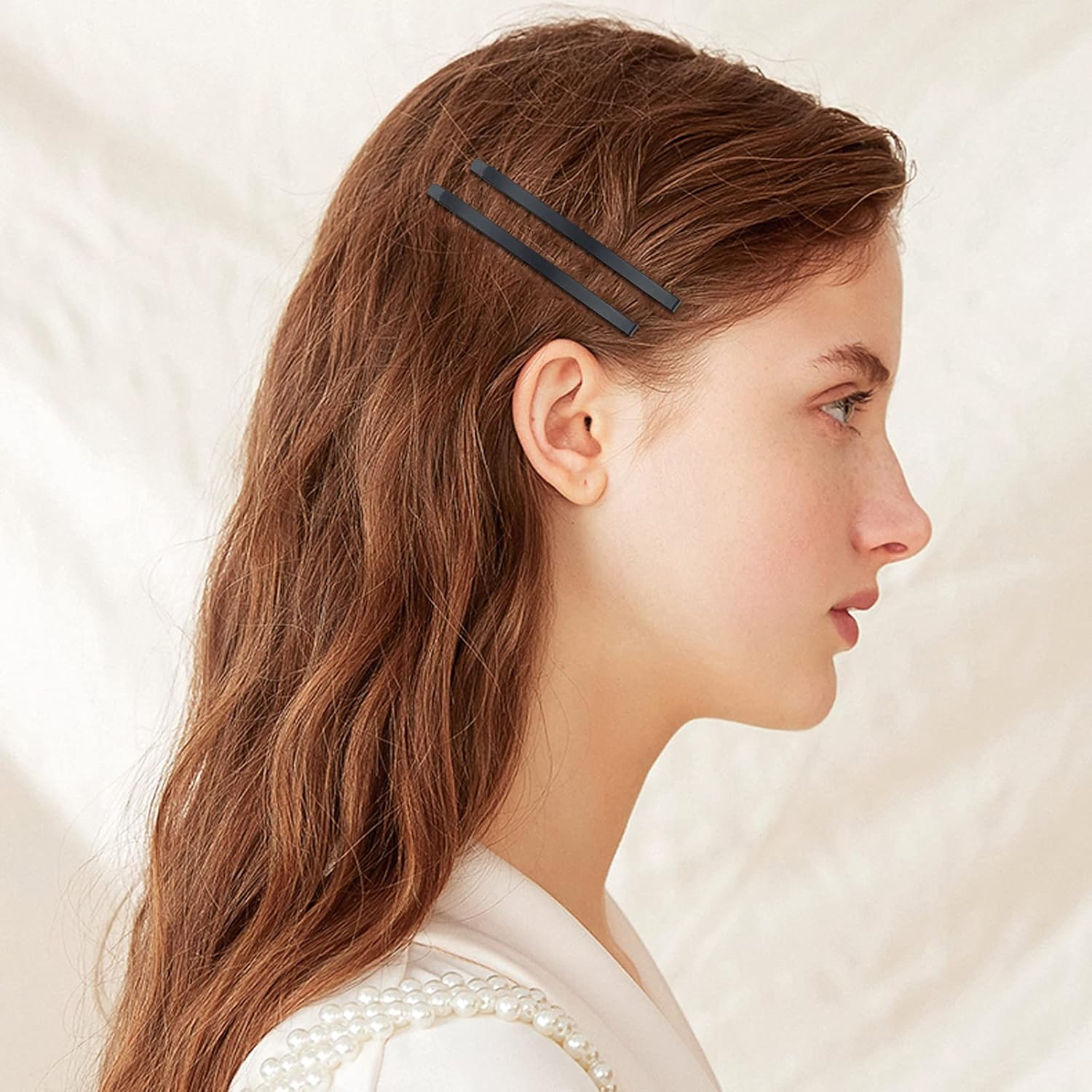 50 Black Jumbo Bobby Pins, 2.56 Inch Metal Hair Clips Hair Pin Bobby-Pins Hairpins Hair Accessories for Women Thick Long Updo Hair Style - 2.56" Gold image number 4