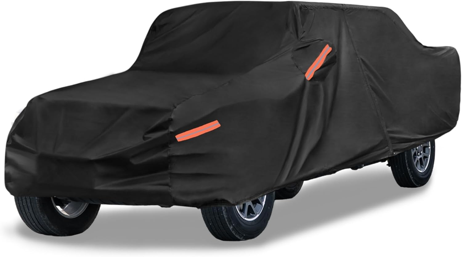 X AUTOHAUX Truck Car Cover for Jeep Gladiator JT 2020 2021 2022 Outdoor Waterproof Sun Rain Dust Wind Snow Protection Black image number 3