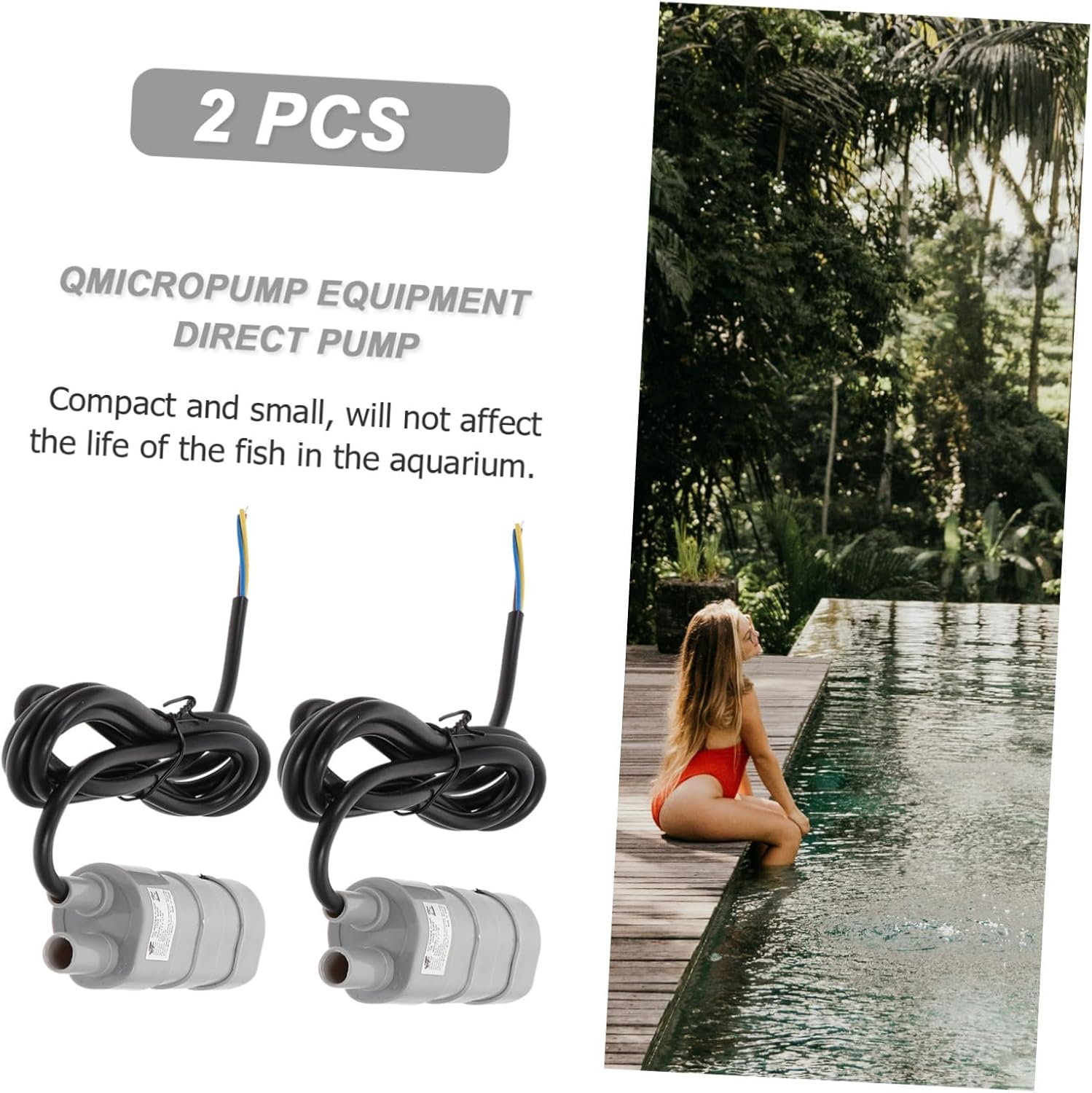 2 Pcs Dc Submersible Water Pump H Ultra Quiet Aquarium Fish Tank Pool Circulation Oxygenation Micro Pump image number 6