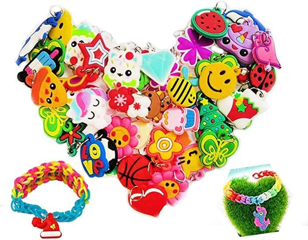 Rubber Loom Band Silicone Charm, Bracelet Charms ,Loom Rubber Bands Charms,Bracelet Pendant, image number 1