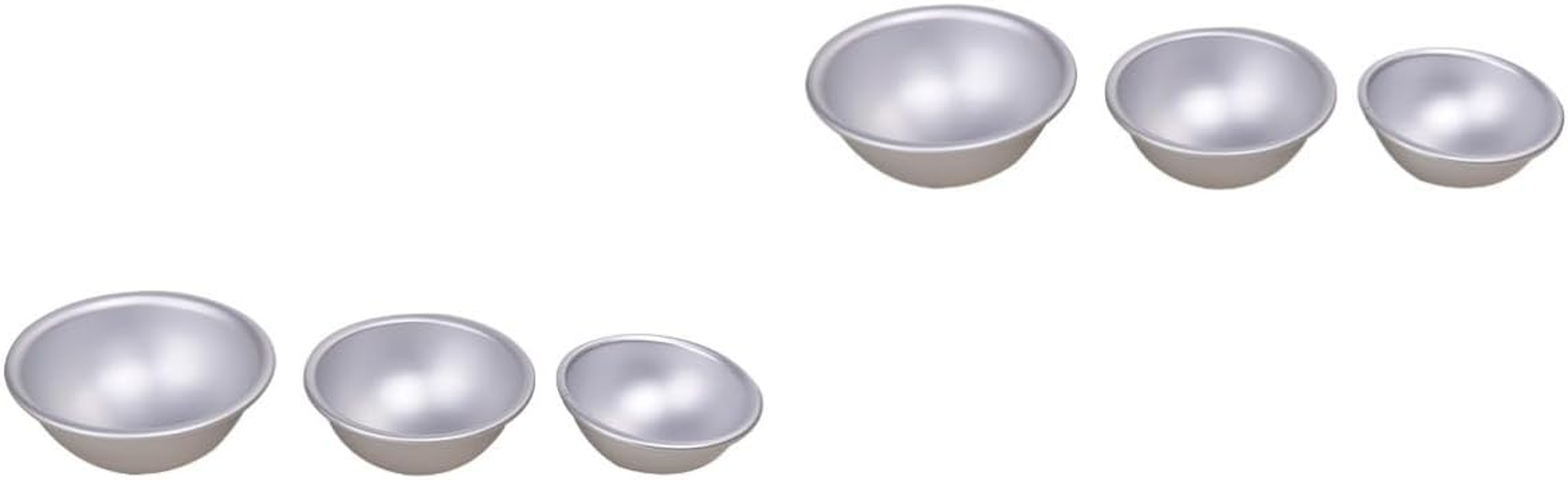 MAGICLULU 12Pcs DIY Metal Bath Bomb Molds Bath Salt Molds Handmade Soap Boys and Girls Bombs Making Kit