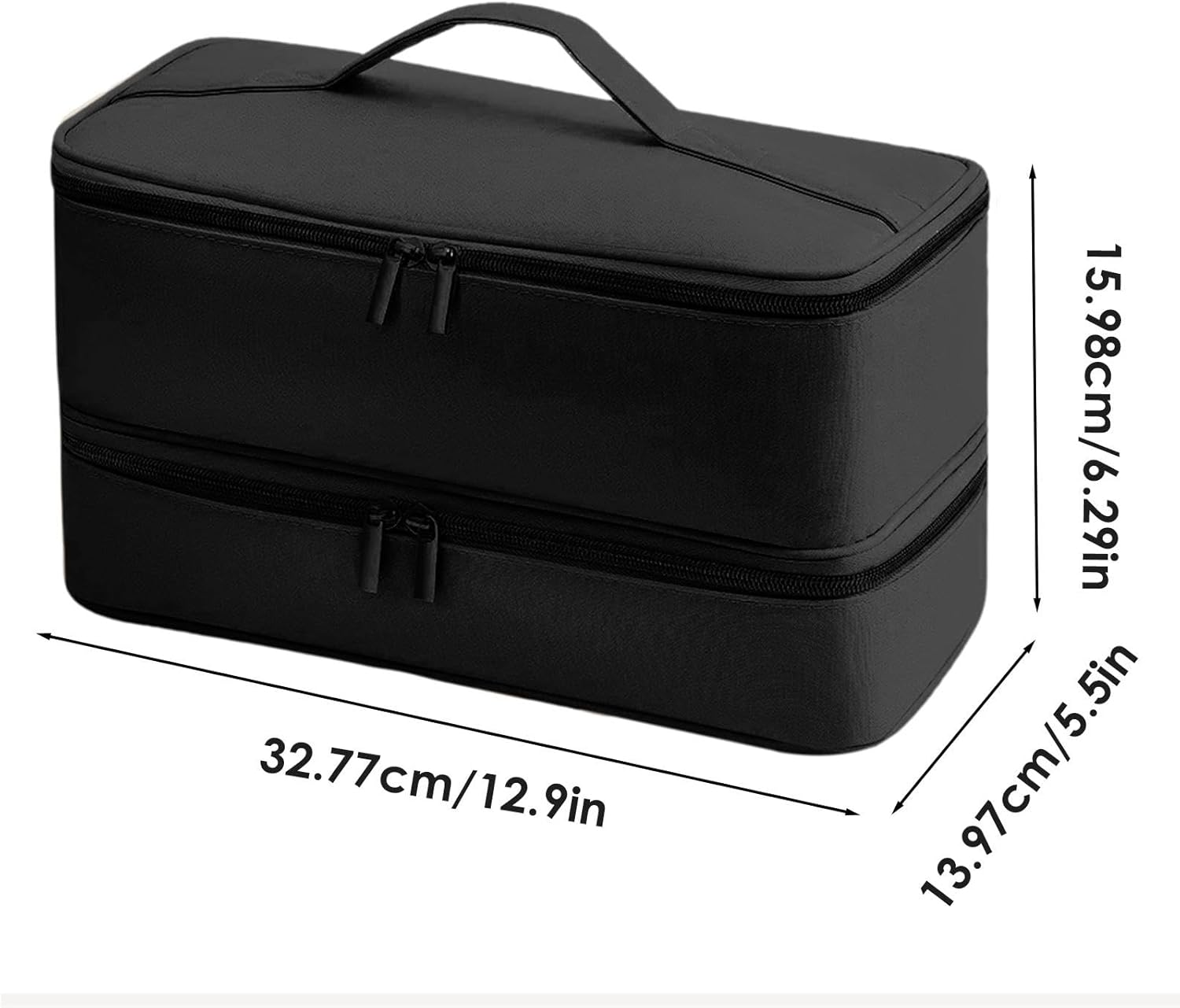 Hair Tool Bag | Hair Travel Bag Hair Dryer Case,Hair Accessories Bag, Hair Tool Storage Organizer, Blow Dryer Protective Case for Travel Hair Tool - Champagne image number 7