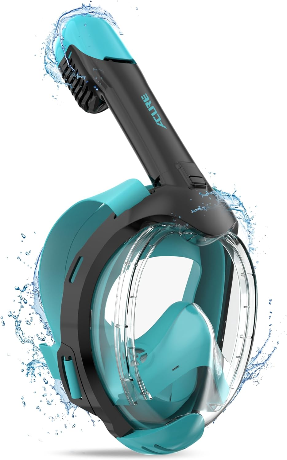 ACURE Kids Snorkel Mask Full Face - Anti-Fog & Dry Top Snorkel Set, Snorkeling Gear with Easier Breathing System for Swimming Beginners Ages 3-8