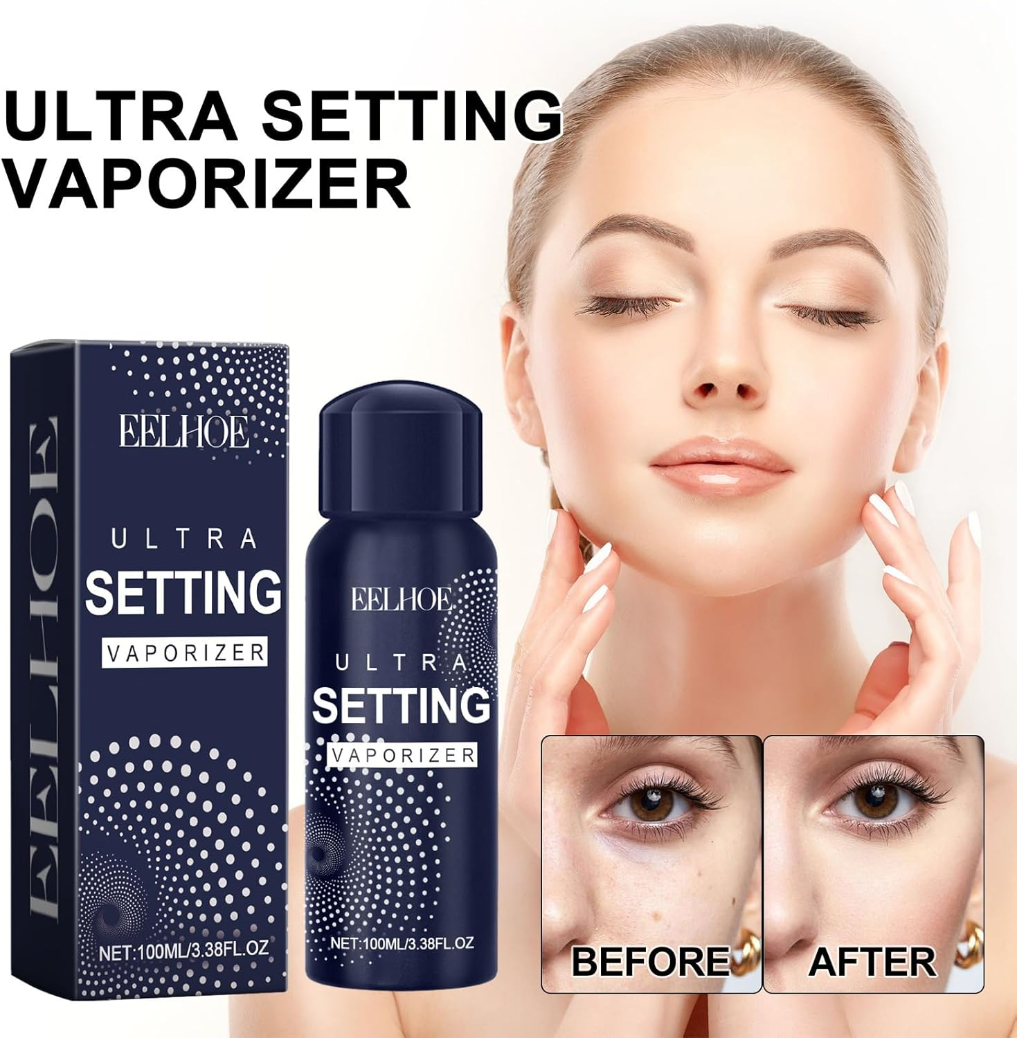 Makeup Setting Spray Lightweight Waterproof Waterproof Sweatproof Not Easy to Take off Makeup Halo Makeup Oil Control Refreshing Holding Spray image number 4