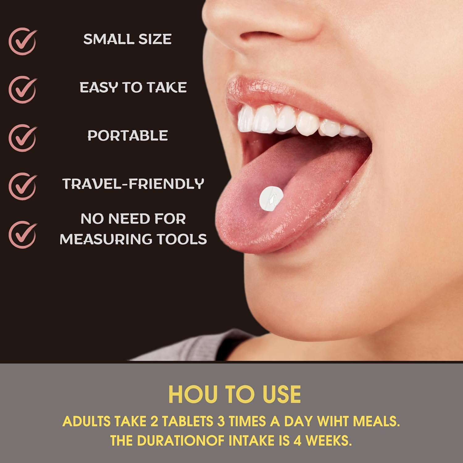 Succinic Acid Amber Acid 80 Tabs/0.25G image number 5