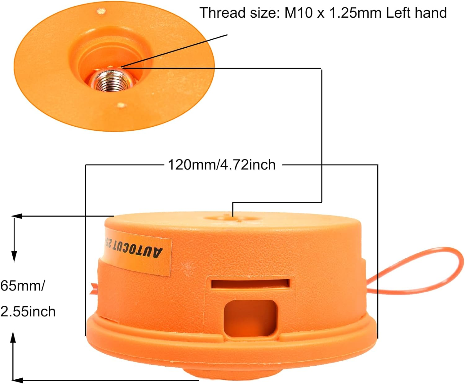 FUMHEUF Trimmer Head Weed Eater Bump Feed Twister Whipper Snipper Replacement Attachment Red for Stihl Autocut 25-2 FS44 FS55 FS100 FS110 FS130 image number 3