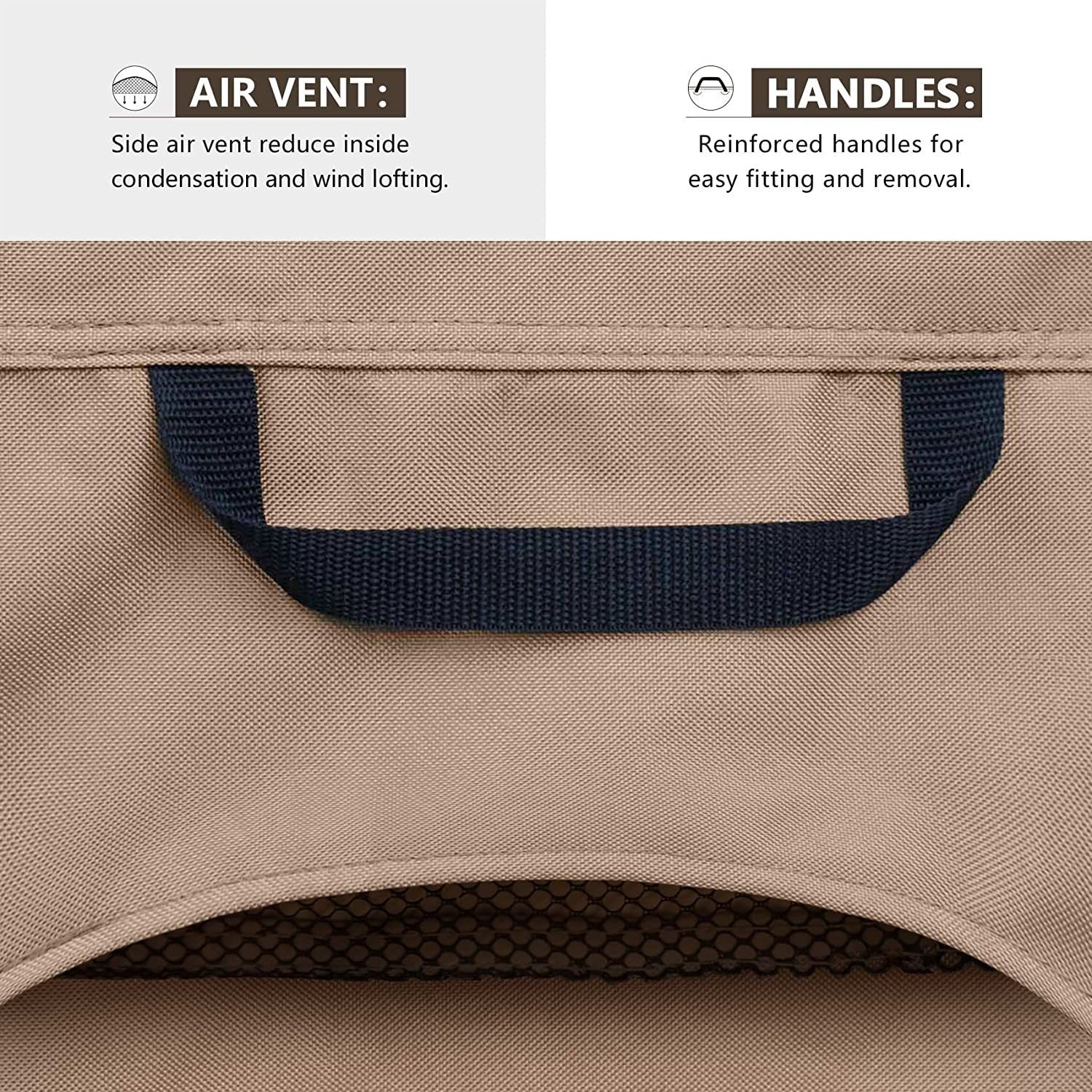 ULTCOVER Waterproof Patio Chair Cover &ndash; Outdoor Lounge Deep Seat Single Chair Cover 2 Pack Fits up to 28L X 30W X 32H Inches