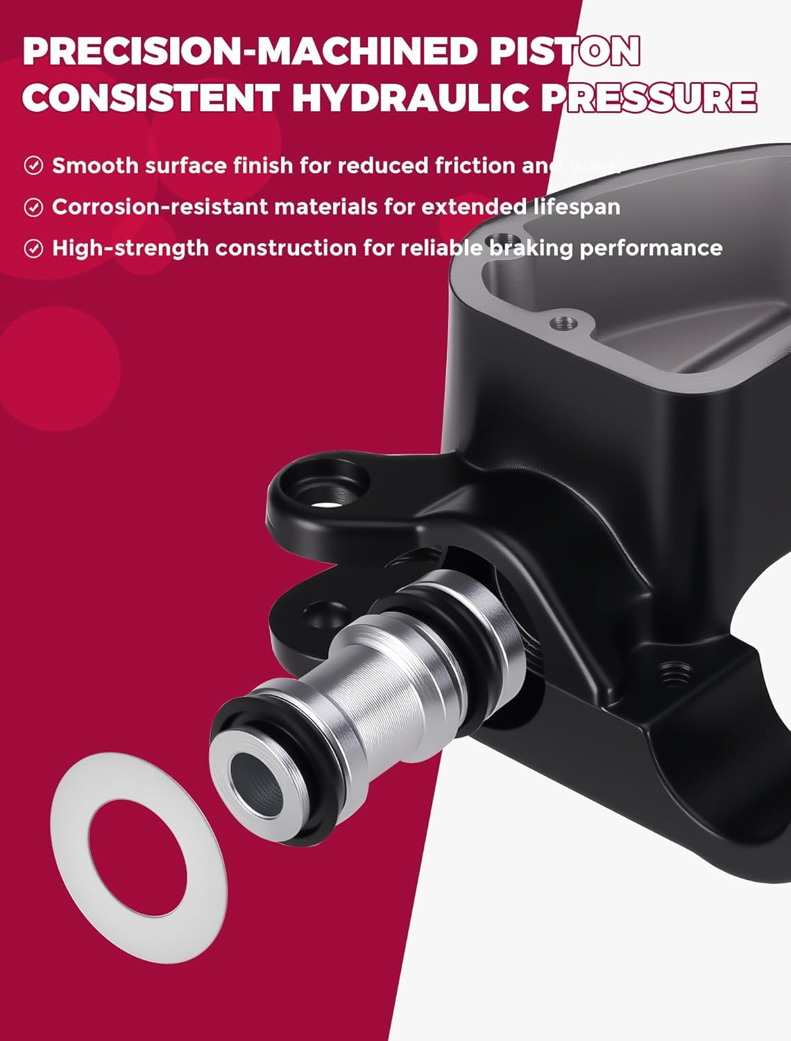 OLIFANT Brake Master Cylinder Handle for Honda TRX 250 300 350 400 450 Foreman 500 Rubicon Fourtrax 300 Rancher 350 420 Recon 250 Rincon Sportrax 7/8 ATV Hydraulic Brake Lever image number 6