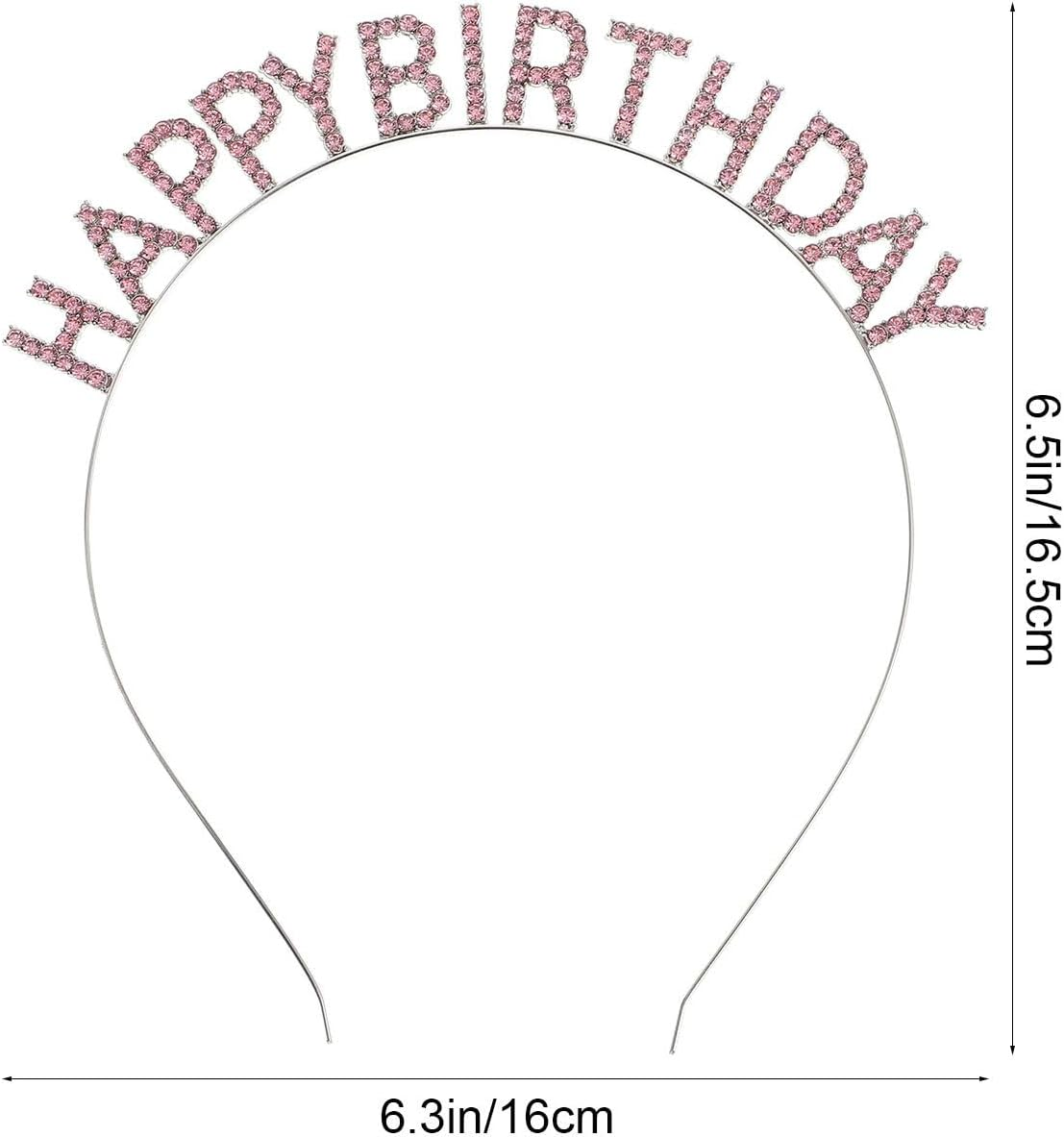 WOFASHPURET Creative Birthday Hair Hoops for Unique Photo Props Happy Birthday Hair Accessories Comfortable Eye-Catching Headband for Birthday Parties