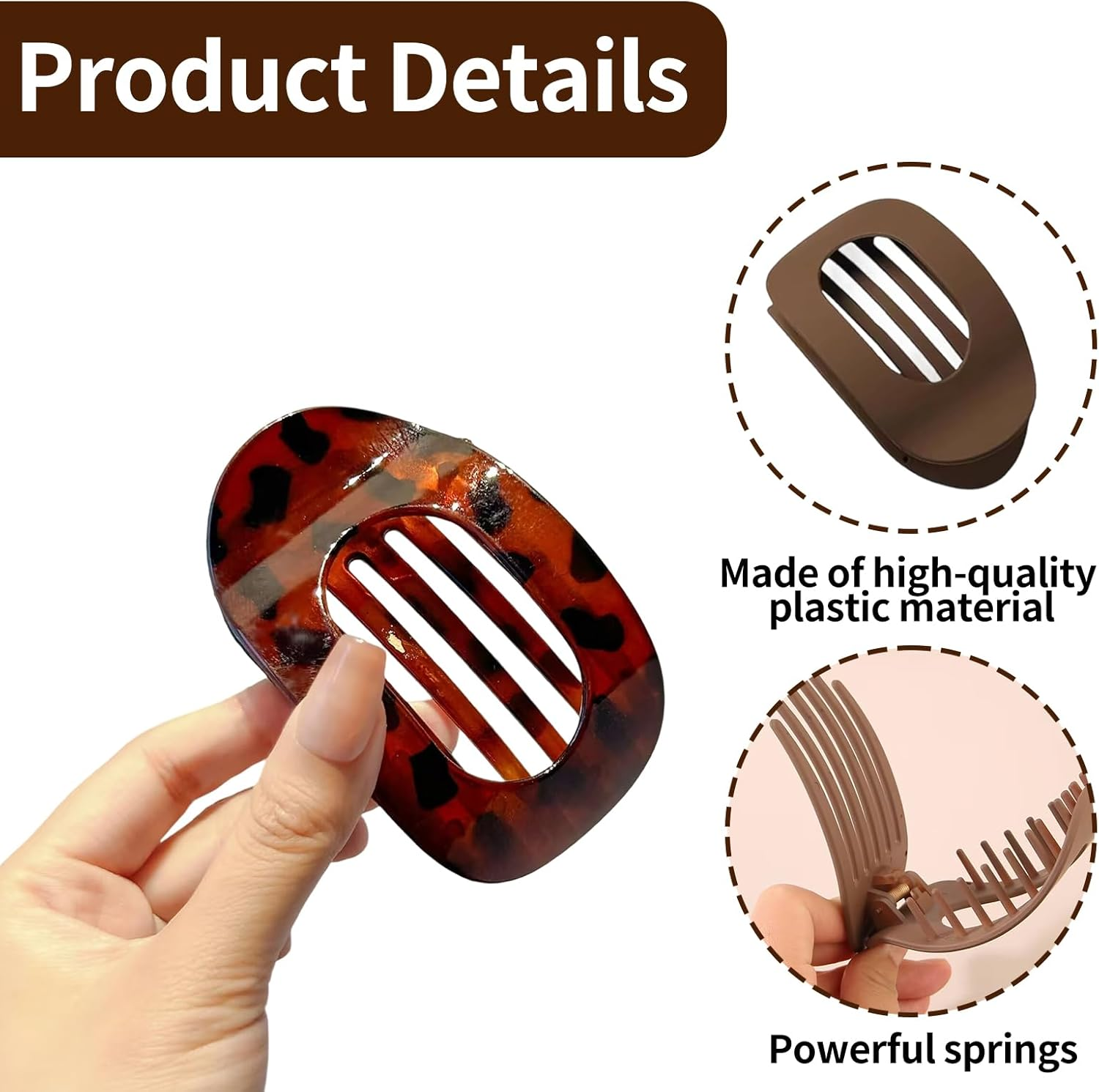 Pack of 6 Flat Hair Clips, Flat Hair Clips, Flat Hair Clips for Women, Girls Hair image number 5