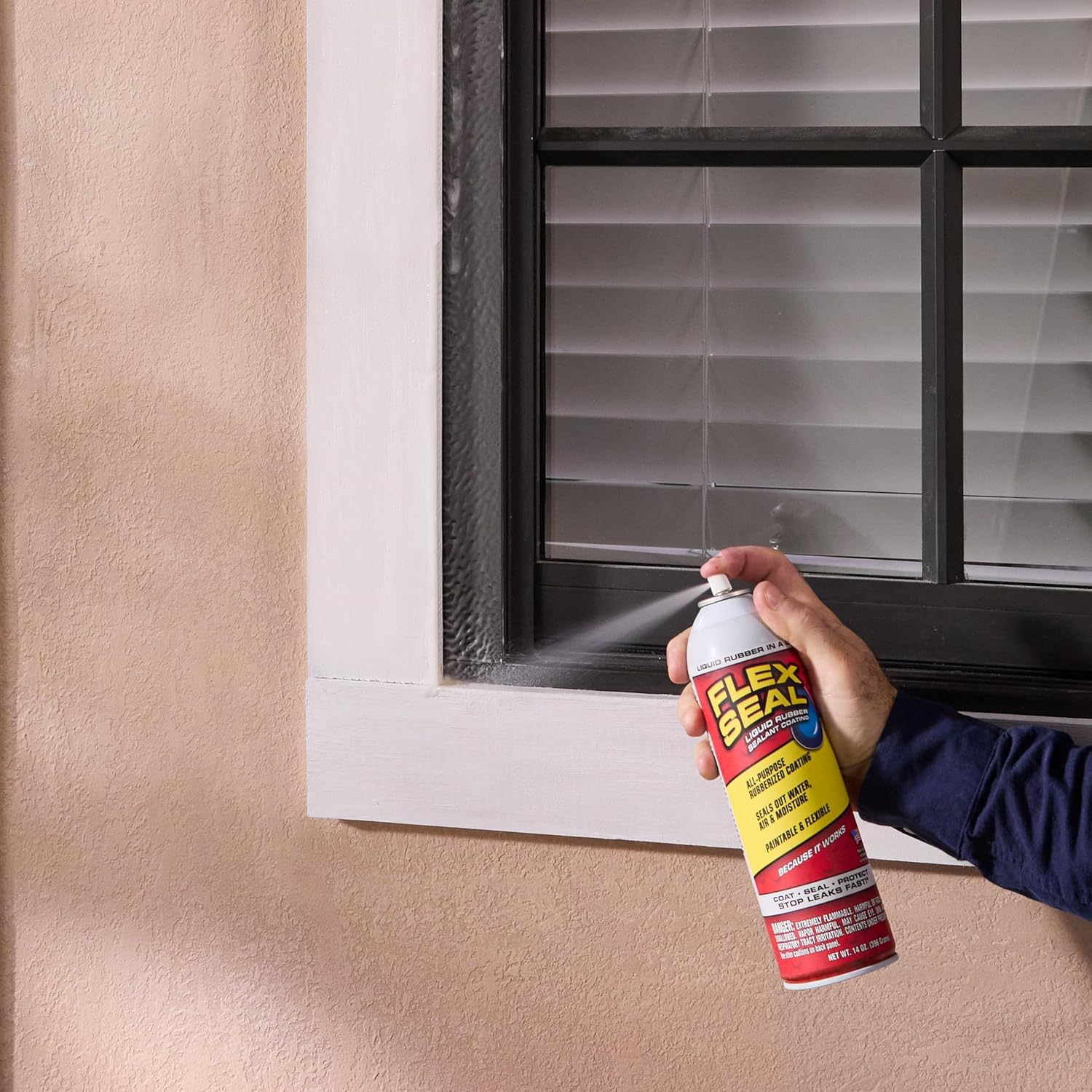 Flex Seal, 14 Oz, White, Stop Leaks Instantly, Waterproof Rubber Spray on Sealant Coating, Perfect for Gutters, Wood, RV, Campers, Roof Repair, Skylights, Windows, and More image number 2