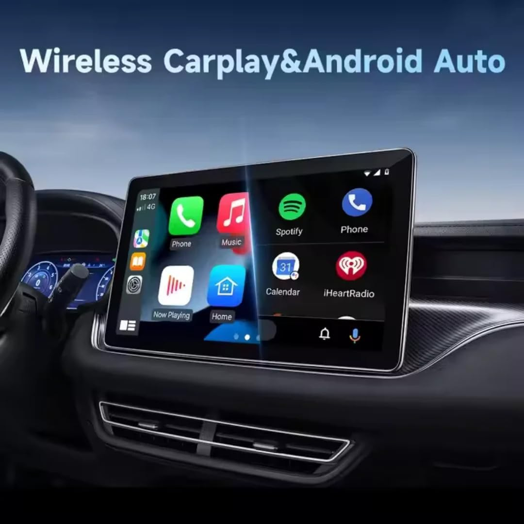 Wireless Carplay Adapter,Wireless Carplay&Android Auto Adapter,Compatible with Cars with Built-In Carplay/Android Auto Android for Carplay-3S Auto-Connect with Heat Dissipation, image number 1