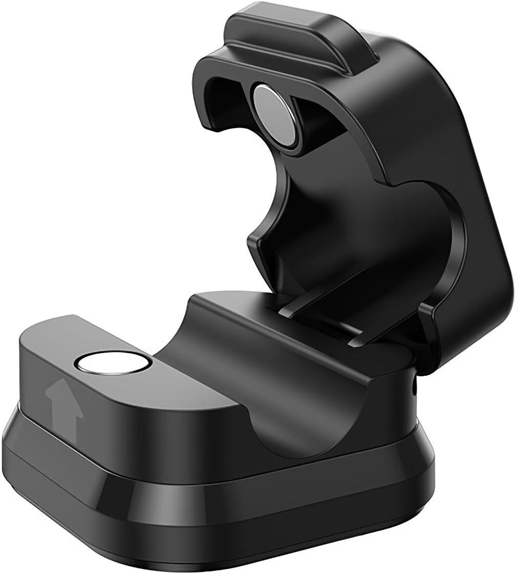 12 Pack Magnetic Cable Clip Organizer Cord Holder, Adhesive Cable Management, Wire Phone USB Charger Cable Holder Keeper Organizer for Car, Office Home Desktop, Wall, Night Table (12 Pack Black) image number 1