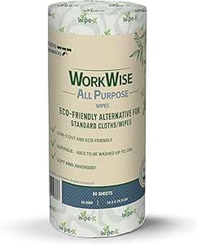 Workwise All Purpose Heavy Duty Cleaning Wipes &ndash; Washable, Biodegradable & Eco-Friendly, Low Lint, Plastic-Free &ndash; Ideal for Workshops, Kitchens, Industrial & Home Use &ndash; 100% Australian Owned image number 4