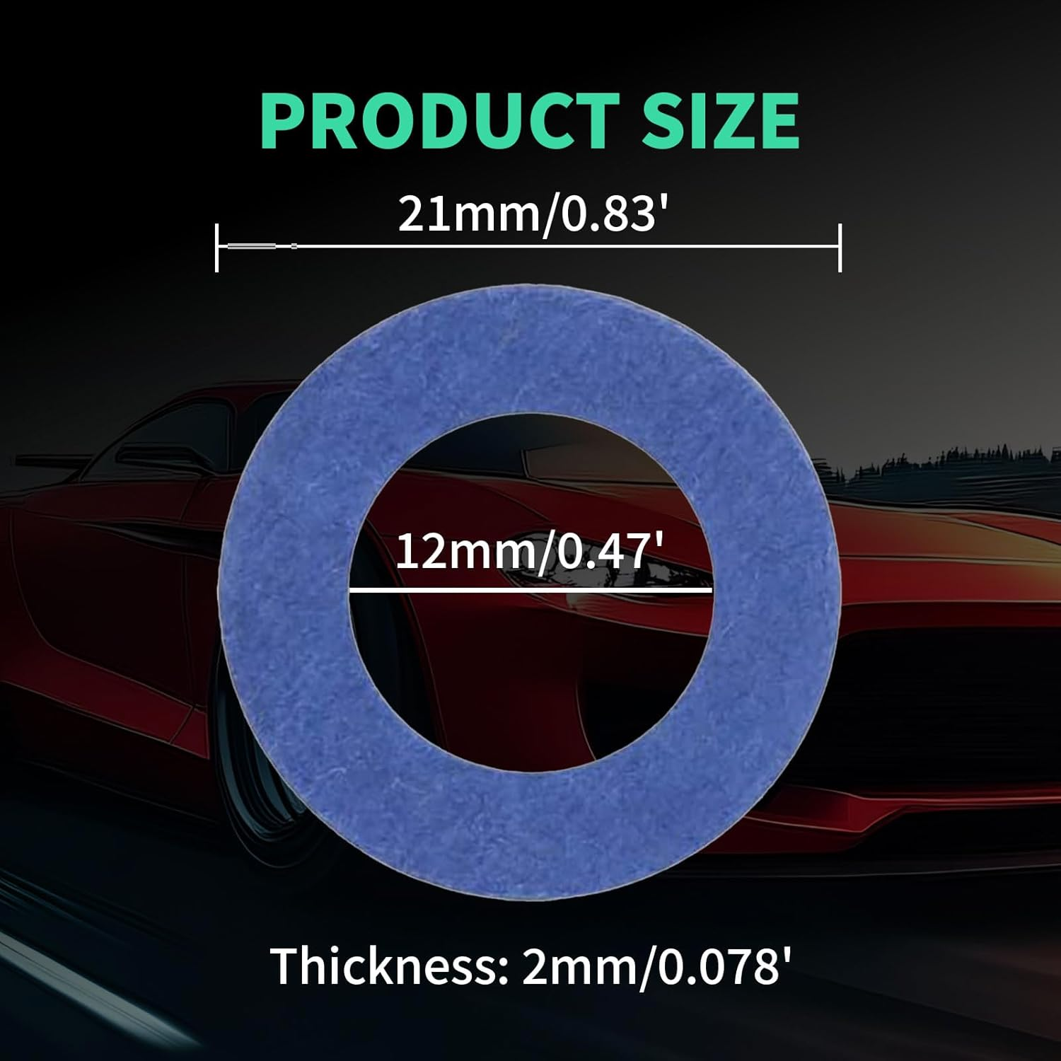 MAEZOE 24Pcs 90430-12031 Oil Drain Plug Gaskets for Toyota Lexus &ndash; OEM Fit Crush Washer Seals for Oil Changes, Durable Aluminium Gasket Set for DIY & Mechanic Use image number 2