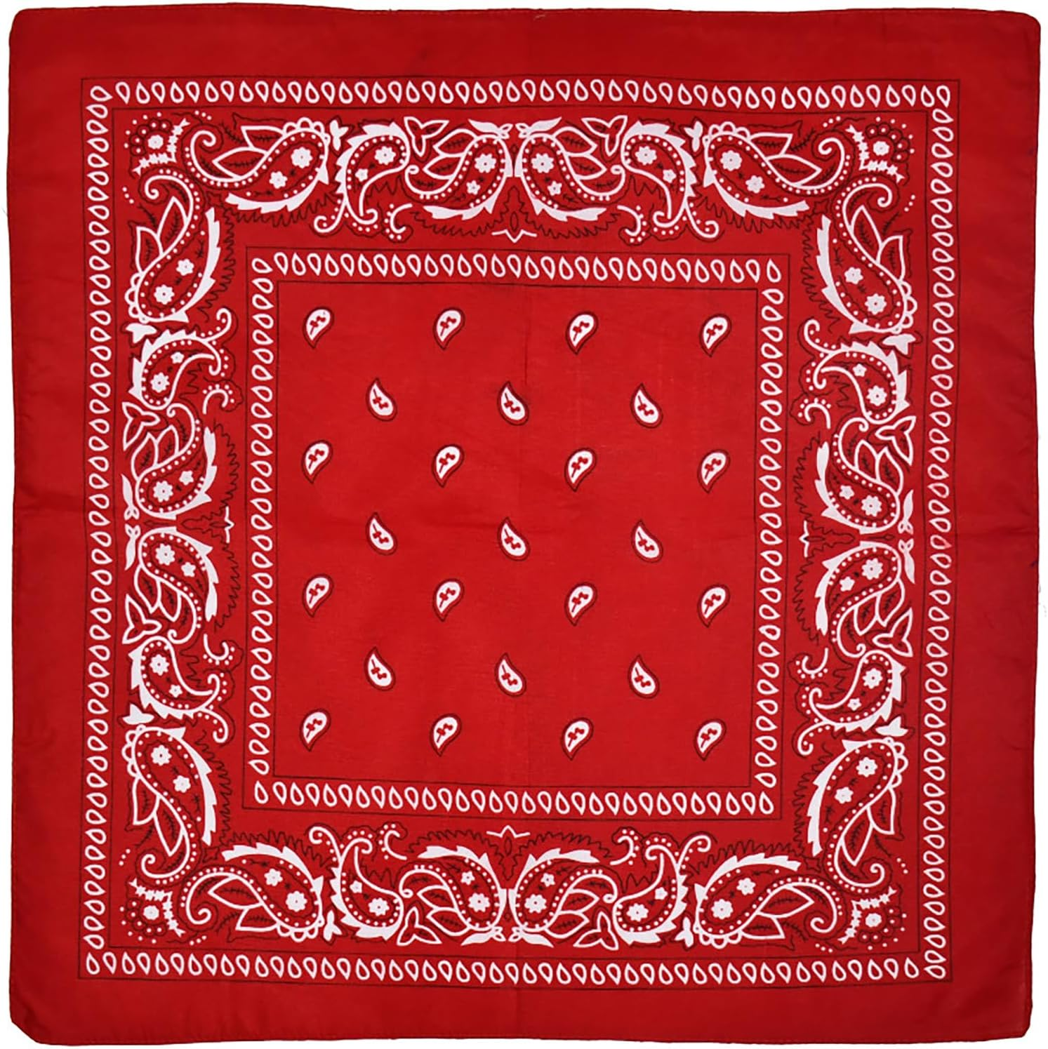 Vaolmlop Bandana Premium Halstuch Kopftuch,Herren Damen,Polyester Haartuch Kopftuch,Paisley Muster Headwear Haar Schal Ansatz Handgelenk Kopf Biker,Schwarz(54 X 54 Cm)