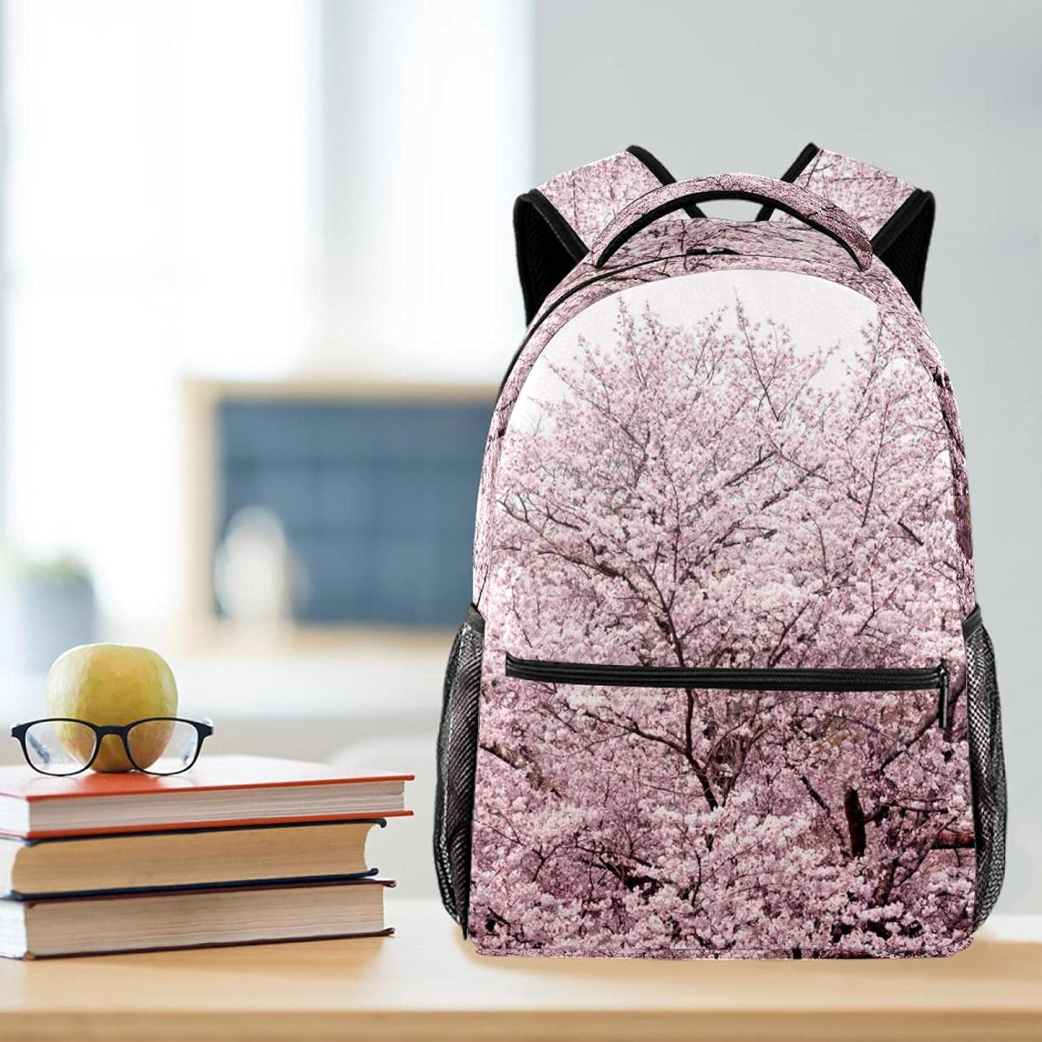 Cherry Blossom Trees Backpack Students Shoulder Bags Travel Bag College School Tote Backpacks image number 1